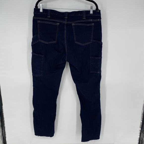 Moxie And Moss Workwear The Maven Carpenter Double Knee Blue Jean Size 34 x 28 - Picture 5 of 13